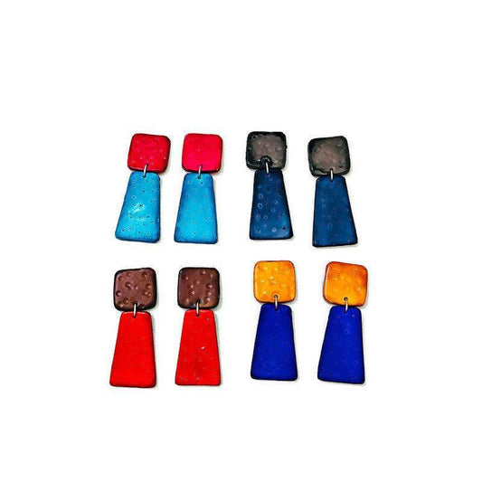 Colorful Dangles Earrings- "Mary" - Sassy Sacha Jewelry