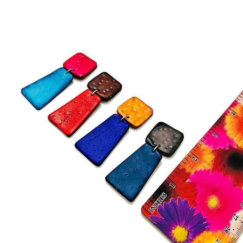 Colorful Dangles Earrings- "Mary" - Sassy Sacha Jewelry