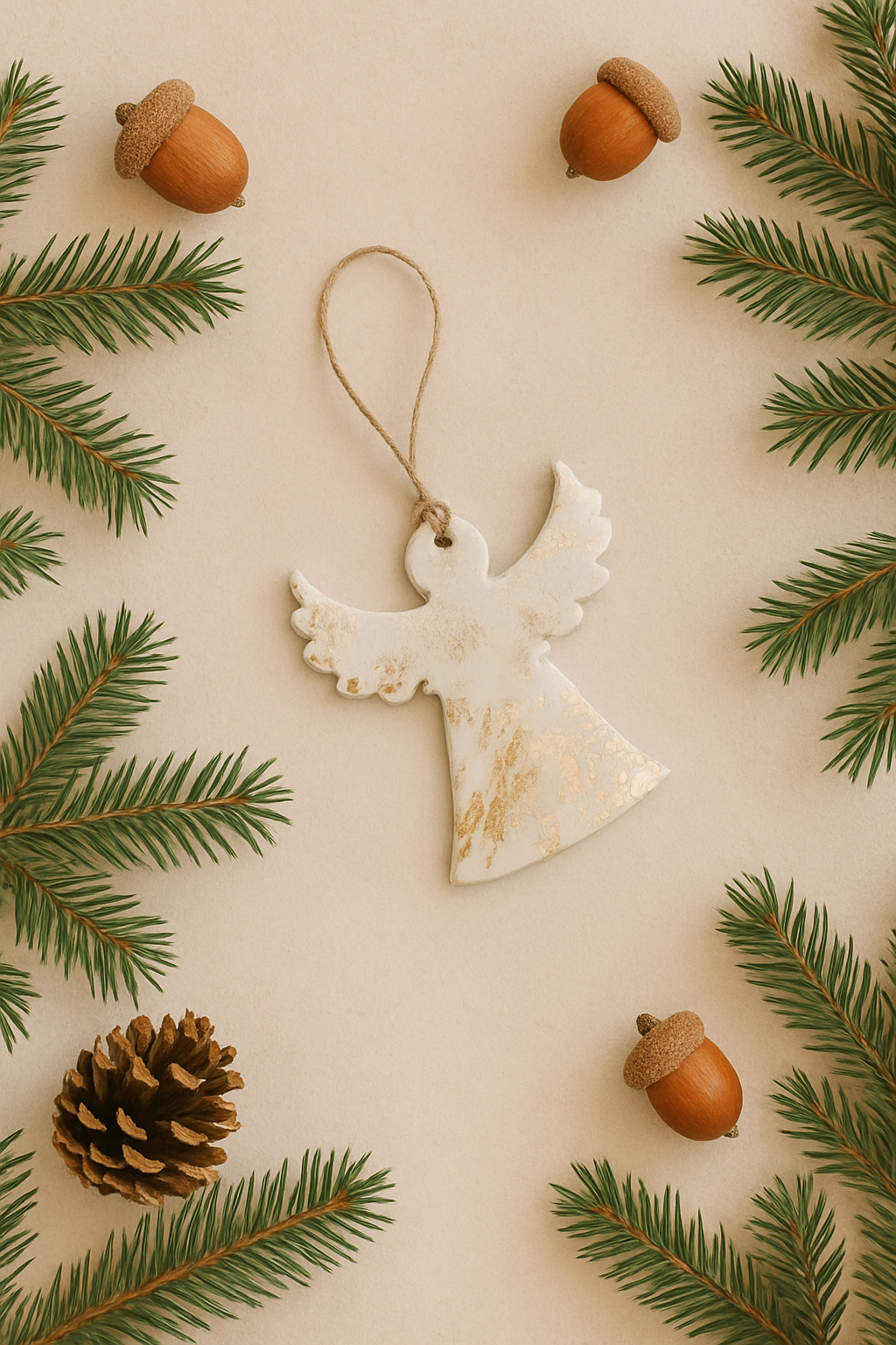 Handmade Angel Christmas Ornament