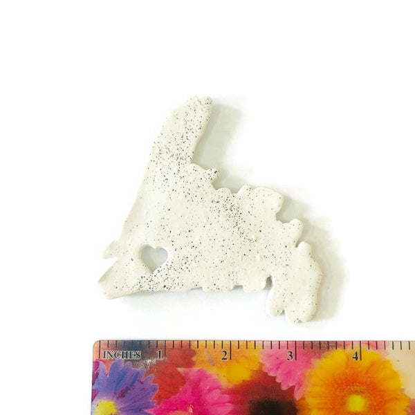 Prince Edward Island Fridge Magnet Handmade from Clay & Beach Sand