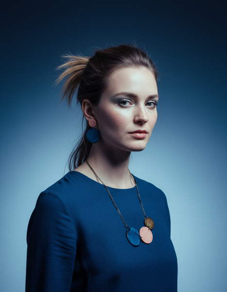 Tri Tone Statement Jewelry Set