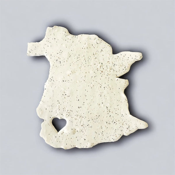 Newfoundland Fridge Magnet Handmade from Clay & Beach Sand