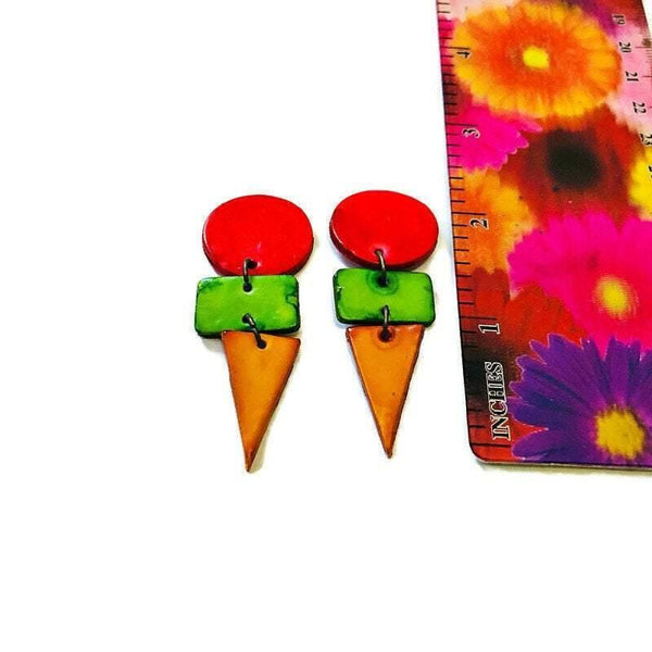 Artsy Colorful Dangle Earrings - Sassy Sacha Jewelry