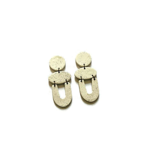 Beach Sand Clip On Earrings Handmade - Sassy Sacha Jewelry