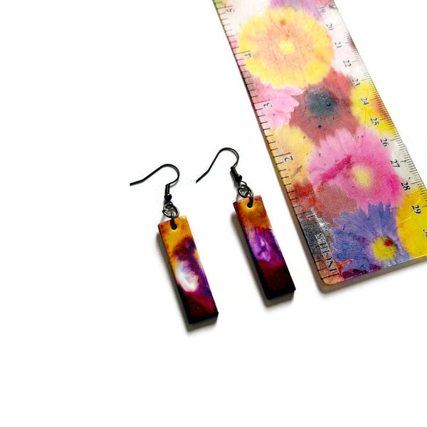 Painted Beaded Necklace Handmade from Polymer Clay