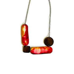 Abstract Earth Tone Jewelry Set