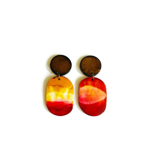 Ombre Statement Earrings for Fall