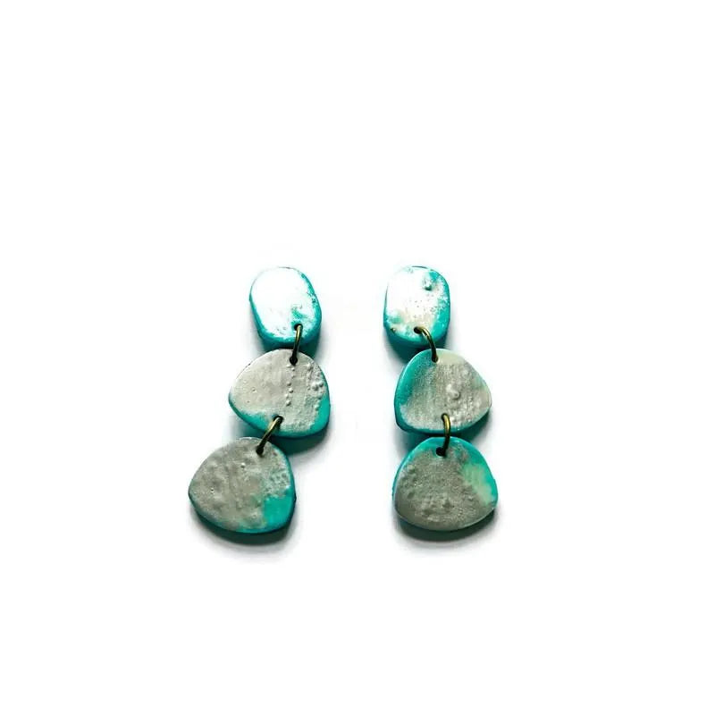 Turquoise and Silver Statement Necklace Handmade