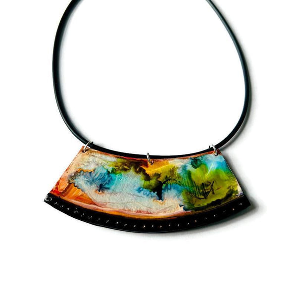 Abstract Statement Earrings in Multicolor