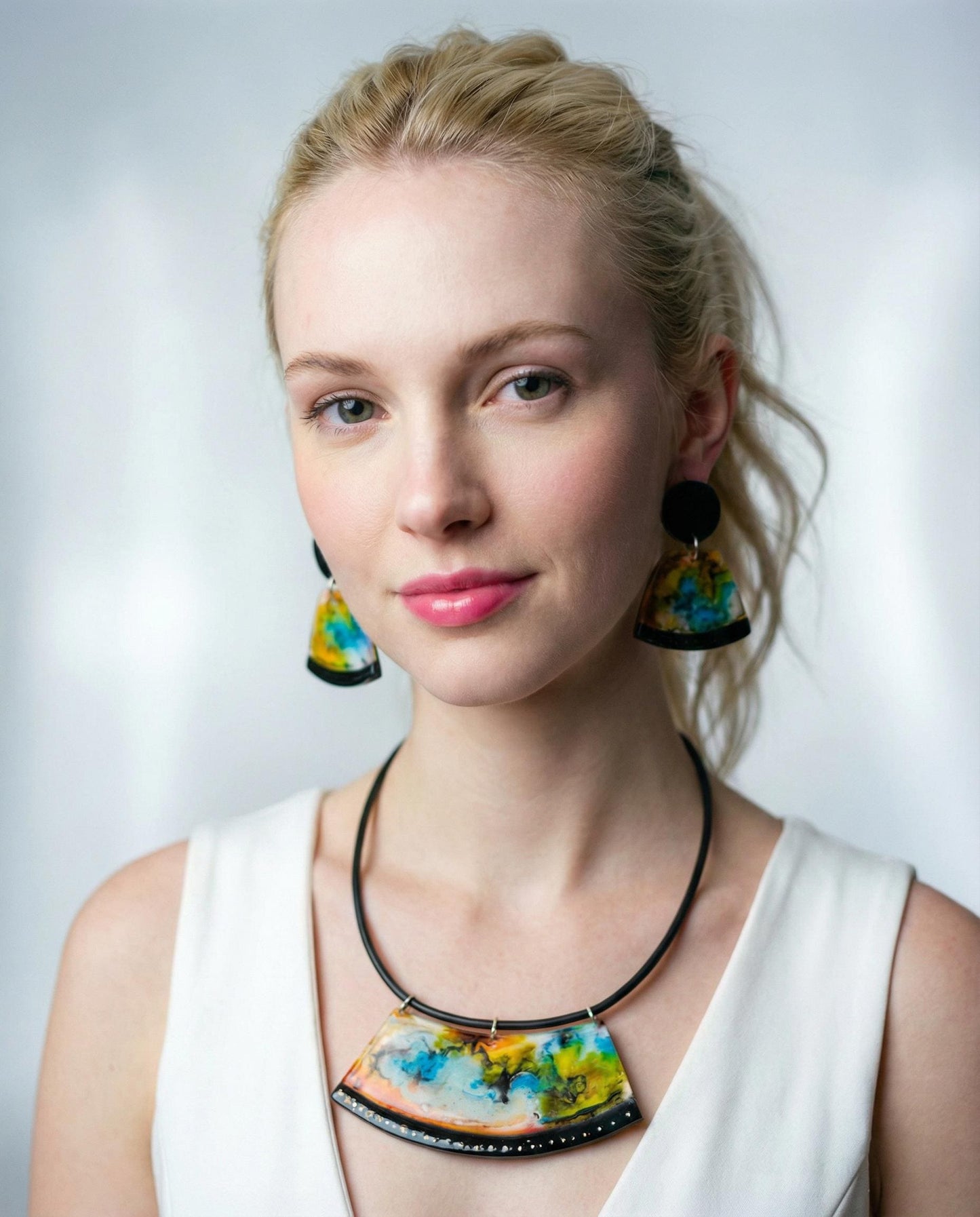 Vibrant Statement Necklace Handmade