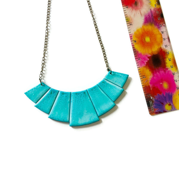 Turquoise Statement Necklace Handmade