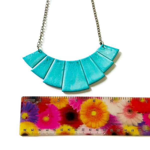 Turquoise Statement Necklace Handmade
