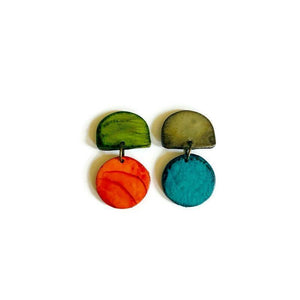 Mismatched Clip On Earrings for Fall - Sassy Sacha Jewelry