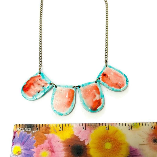 Pastel Statement Jewelry Set Handmade - Sassy Sacha Jewelry