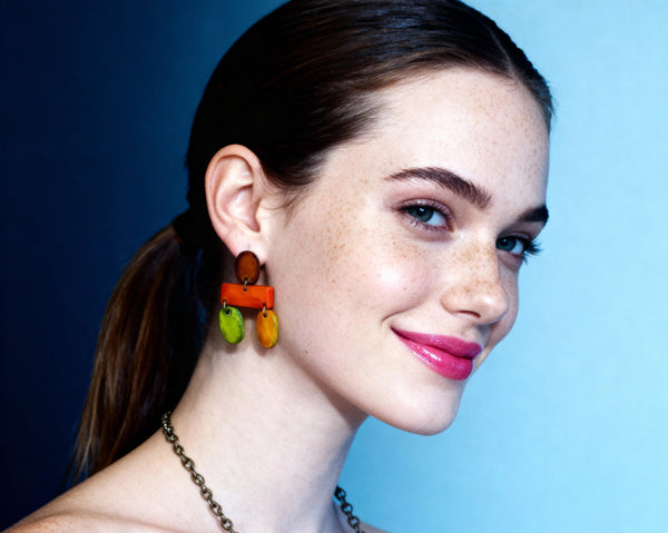 Big Chunky Statement Necklace In Earthy Aesthetic