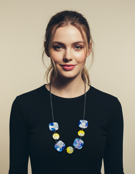 Handmade Statement Jewelry Set for Summer