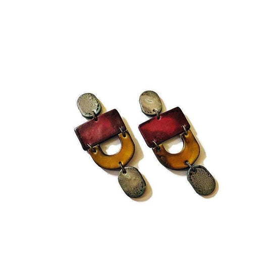 Big Boho Clip On Earrings- "Lee" - Sassy Sacha Jewelry