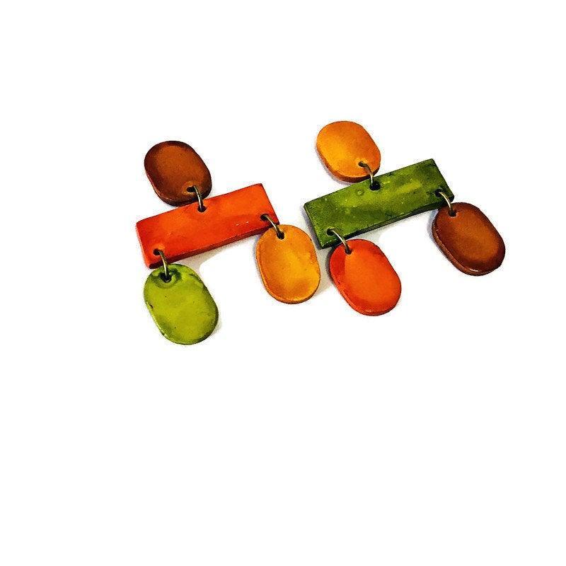 Big Chunky Statement Necklace In Earthy Aesthetic - Sassy Sacha Jewelry