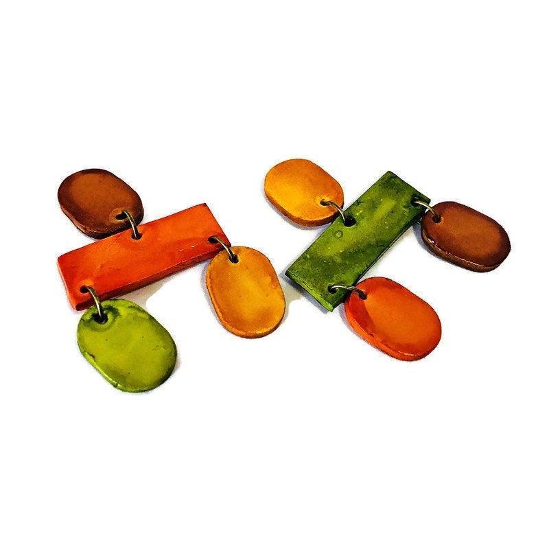 Big Chunky Statement Necklace In Earthy Aesthetic - Sassy Sacha Jewelry