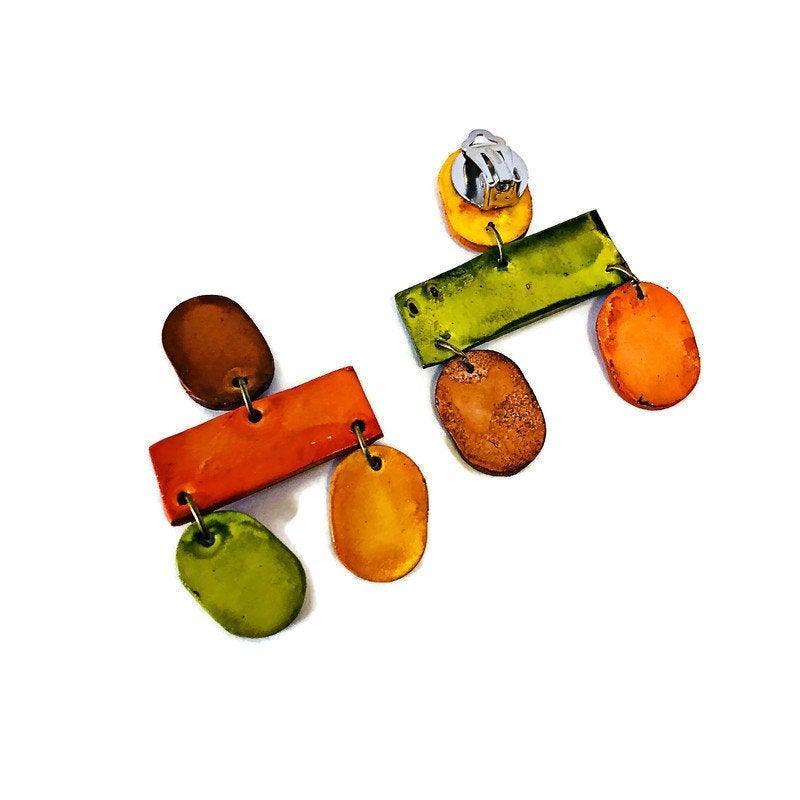 Big Chunky Statement Necklace In Earthy Aesthetic - Sassy Sacha Jewelry