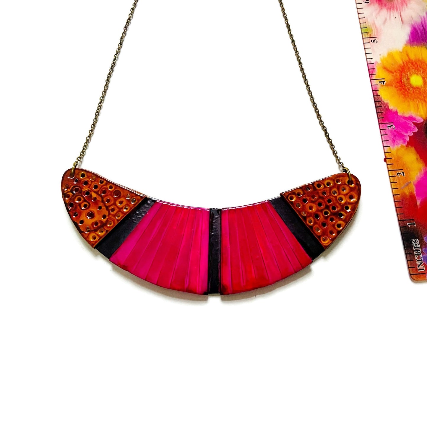 Black & Hot Pink Earrings Post or Clip On- "Kelly" - Sassy Sacha Jewelry