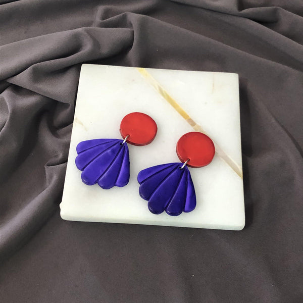 Cute Painted Neon Earrings for Summer- "Sarah" - Sassy Sacha Jewelry