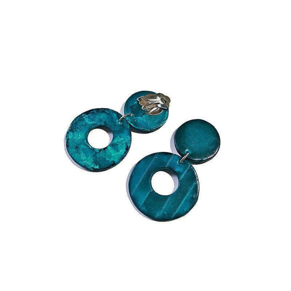 Denim Blue Earrings- "Trish" - Sassy Sacha Jewelry