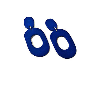 Black Statement Earrings, Polymer Clay Earrings - Sassy Sacha Jewelry