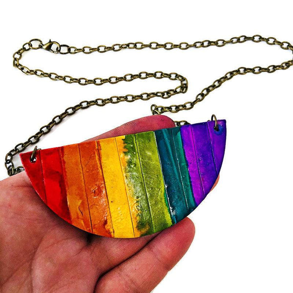 Rainbow Pride Necklace - Sassy Sacha Jewelry