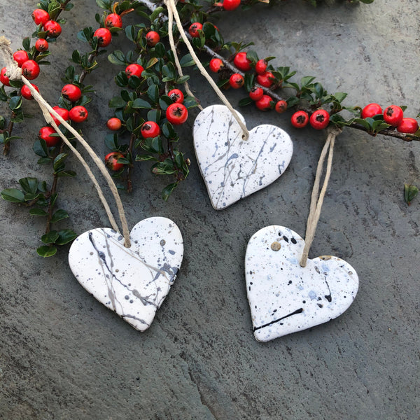 Heart Christmas Ornament Set of 3
