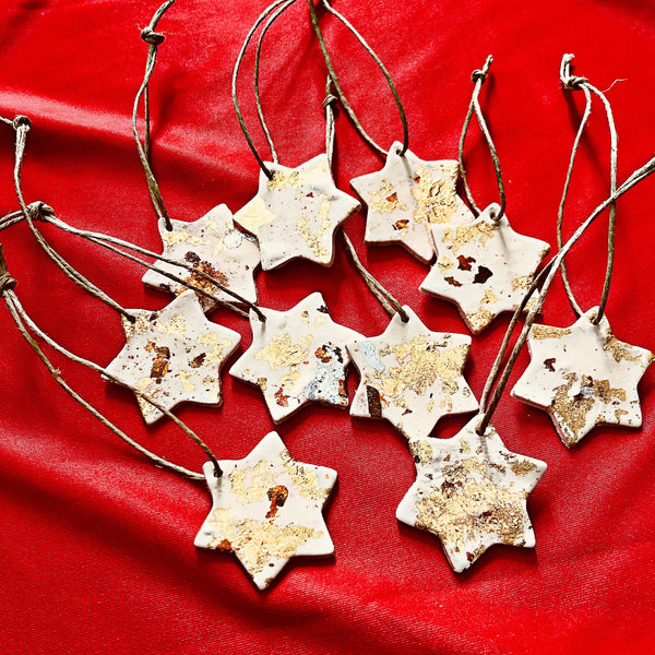 Star Christmas Ornaments Set of Ten