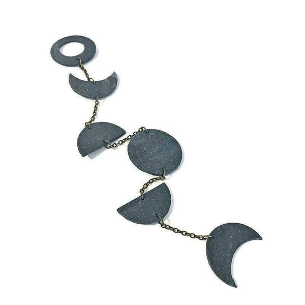 Grey Moon Phase Wall Hanging - Sassy Sacha Jewelry