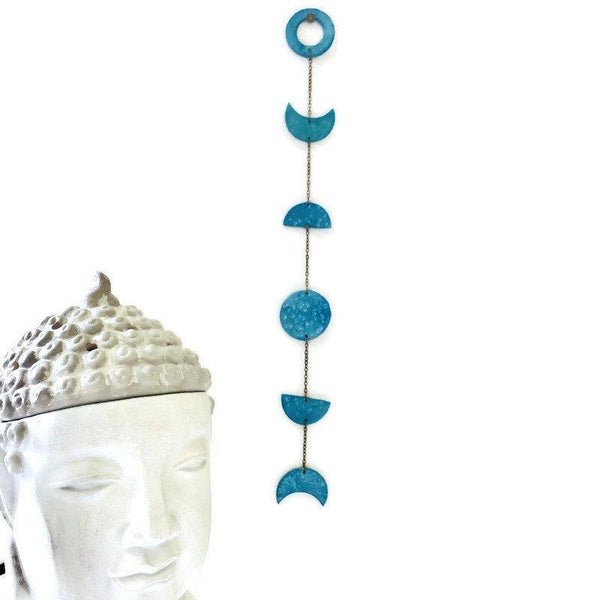 Turquoise Moon Phase Wall Hanging - Sassy Sacha Jewelry