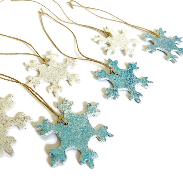 Tiny Snowflake Ornament Set