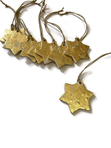 Small Copper Star Christmas Ornaments