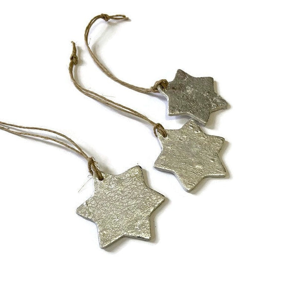Tiny Gold Star Christmas Ornaments