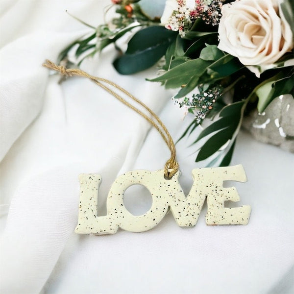 Wedding Guest Favour Love Ornament Handmade