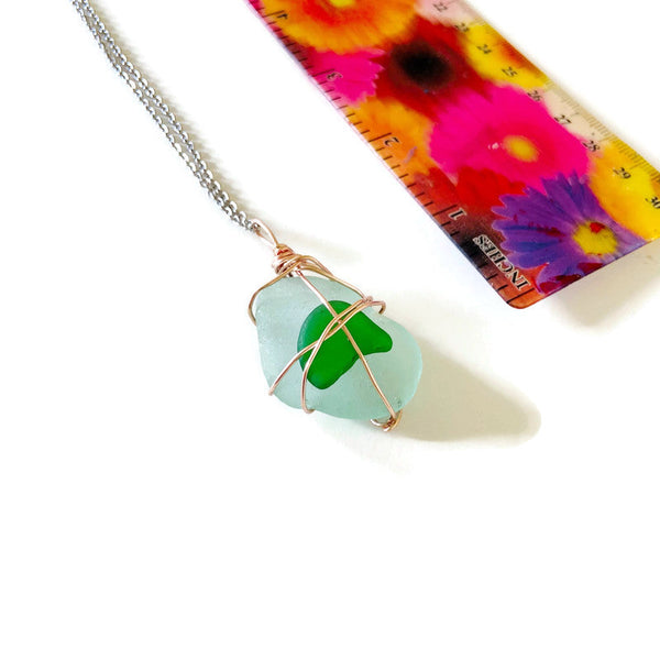 Nova Scotia Sea Glass Pendant Necklace