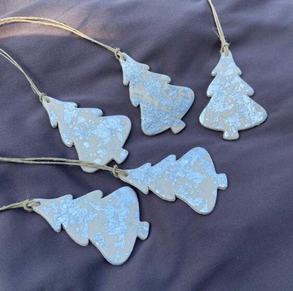 Minimalist Christmas Tree Ornaments Handmade - Sassy Sacha Jewelry