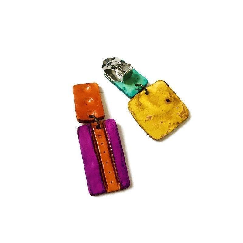 Multicolored Statement Pendant Necklace Handmade - Sassy Sacha Jewelry