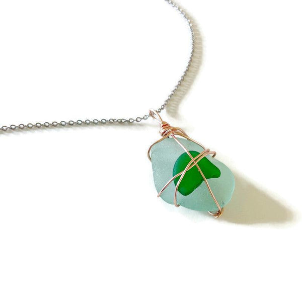 Nova Scotia Sea Glass Pendant Necklace - Sassy Sacha Jewelry