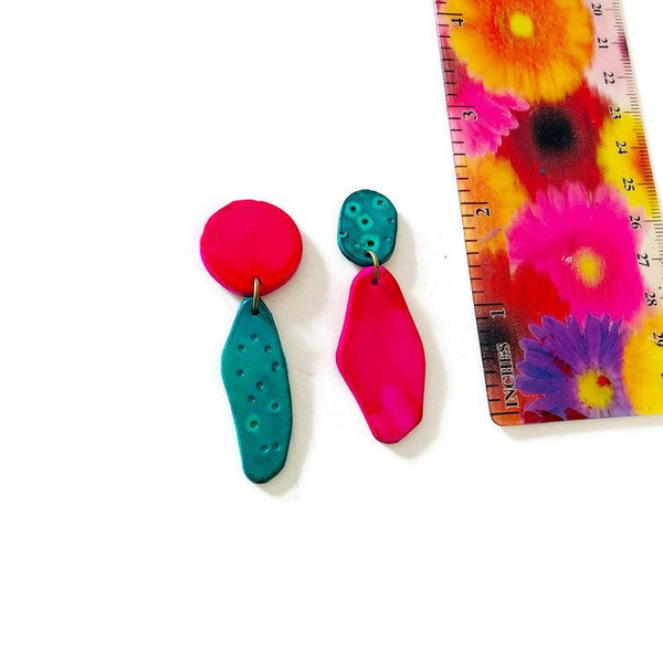 Quirky Mismatch Asymmetric Earrings - Sassy Sacha Jewelry