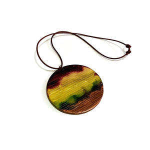 Rustic Chunky Circle Pendant Necklace - Sassy Sacha Jewelry