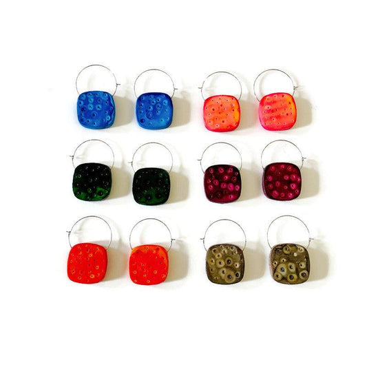 Square Hoop Earrings - Sassy Sacha Jewelry