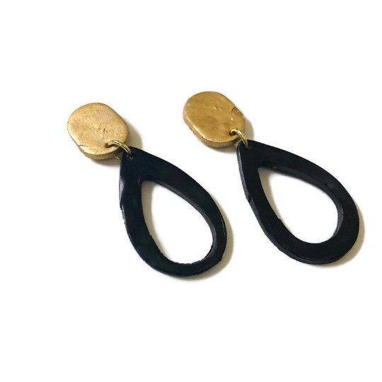 Teardrop Drop Dangle Earrings in Multiple Colors- "Sandy" - Sassy Sacha Jewelry